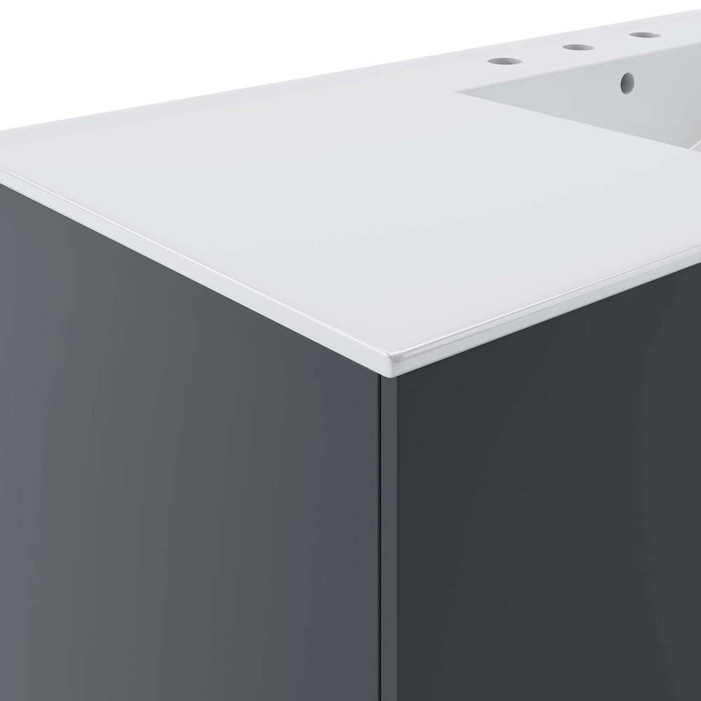 Modway - Vitality 48in Single Sink Bathroom Vanity - EEI-5784-GRY-WHI veiw 4