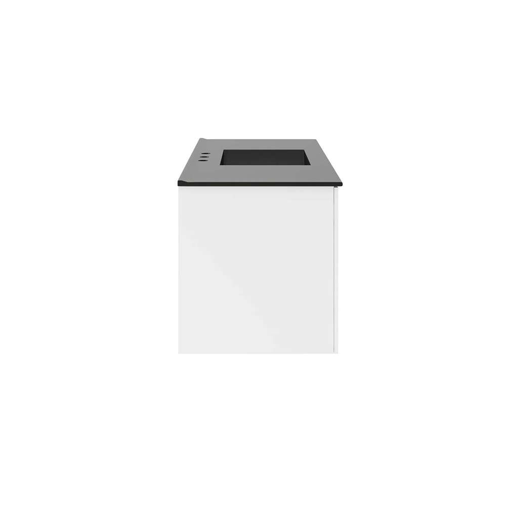 Modway - Vitality 48in Single Sink Bathroom Vanity - EEI-5784-WHI-BLK veiw 3
