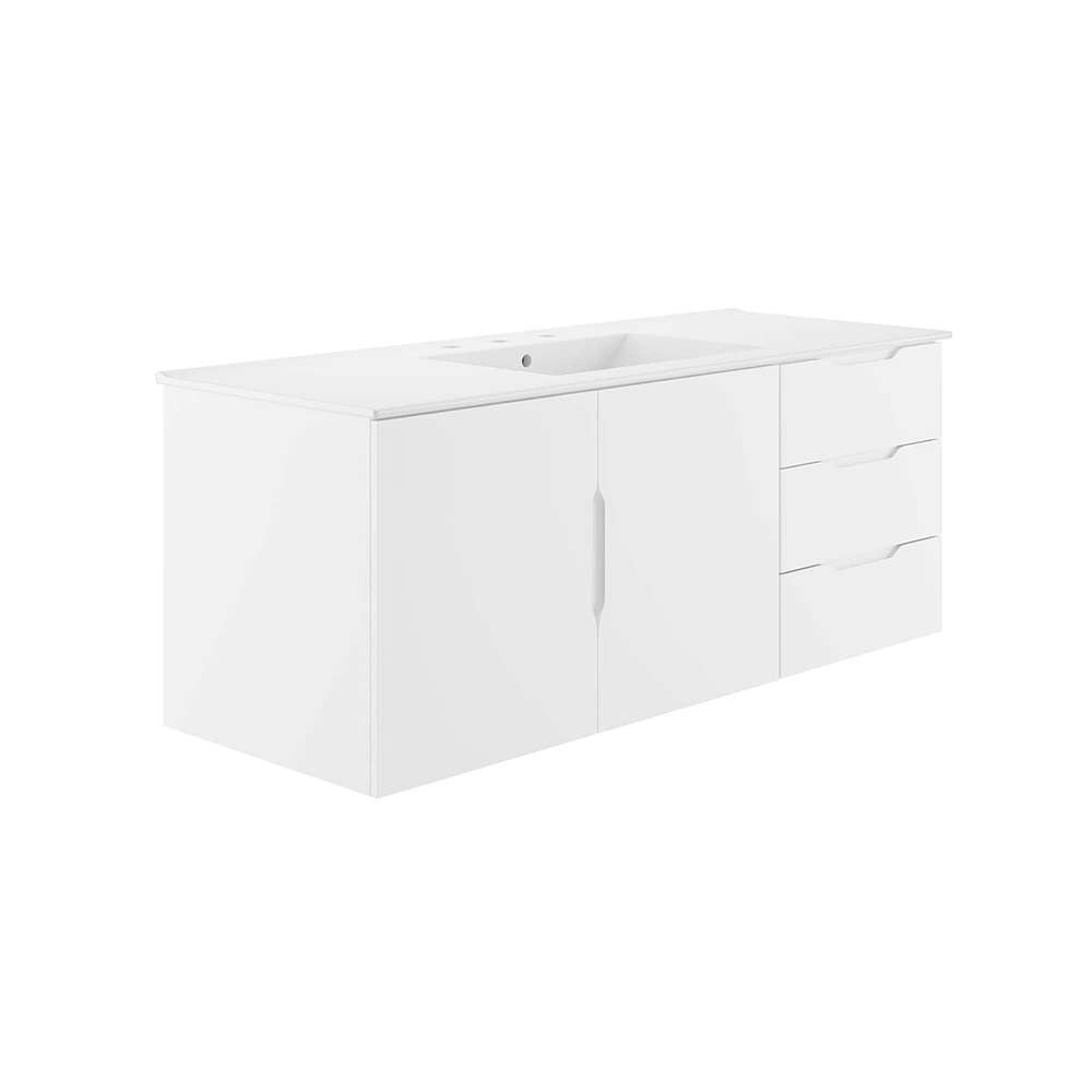 Modway - Vitality 48in Single Sink Bathroom Vanity - EEI-5784-WHI-WHI veiw 1