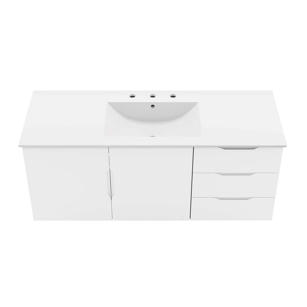 Modway - Vitality 48in Single Sink Bathroom Vanity - EEI-5784-WHI-WHI veiw 6