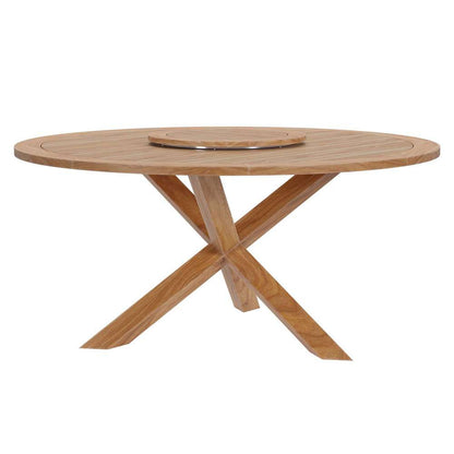 Modway - Wellspring 63in Outdoor Patio Teak Wood Dining Table - EEI-5745-NAT veiw 3