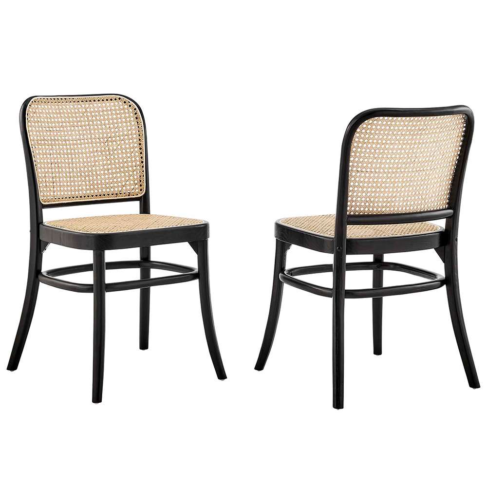 Modway - Winona Wood Dining Side Chair (Set of 2) - EEI-6078-BLK veiw 1