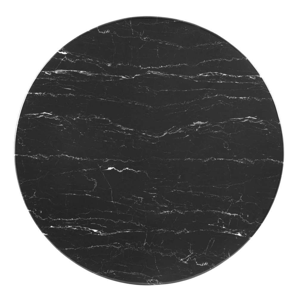 Modway - Zinque 28in Artificial Marble Dining Table - EEI-5131-GLD-BLK veiw 3