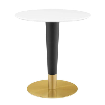 Modway - Zinque 28in Dining Table - EEI-5116-GLD-WHI veiw 1