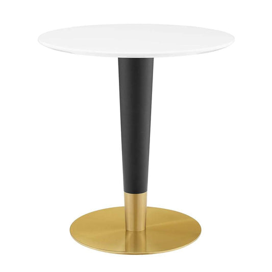 Modway - Zinque 28in Dining Table - EEI-5116-GLD-WHI veiw 1