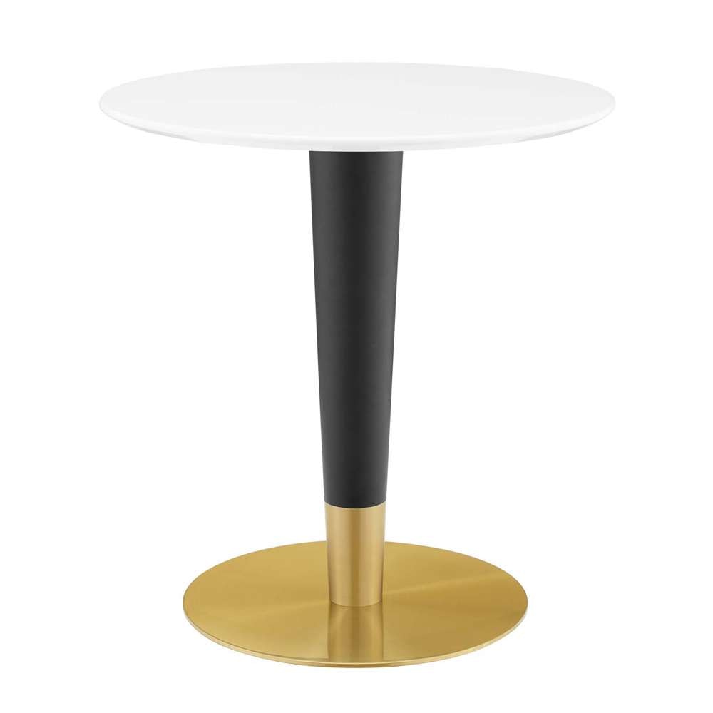 Modway - Zinque 28in Dining Table - EEI-5116-GLD-WHI veiw 2