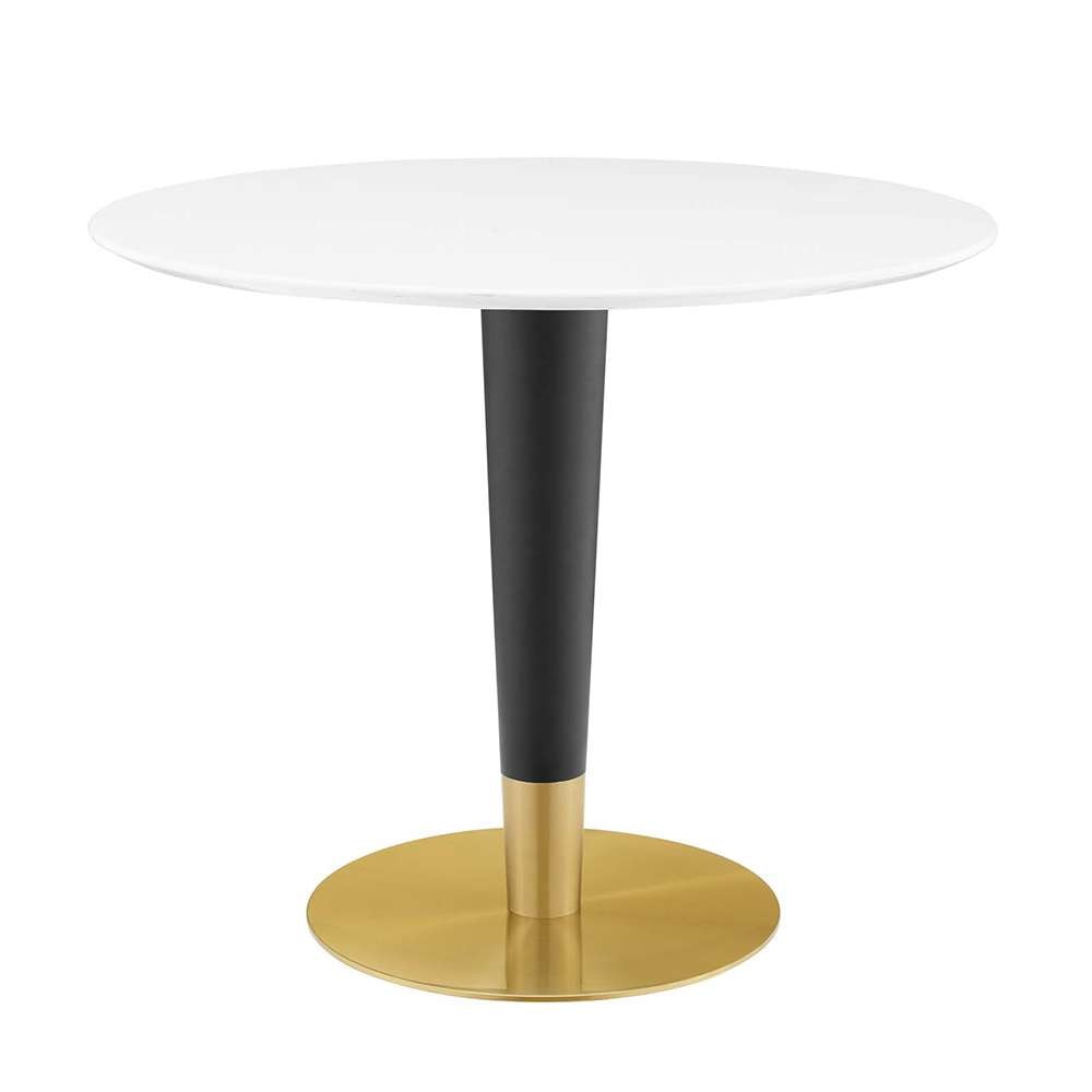 Modway - Zinque 36in Dining Table - EEI-5117-GLD-WHI veiw 1