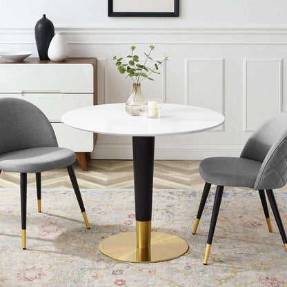 Modway - Zinque 36in Dining Table - EEI-5117-GLD-WHI veiw 5