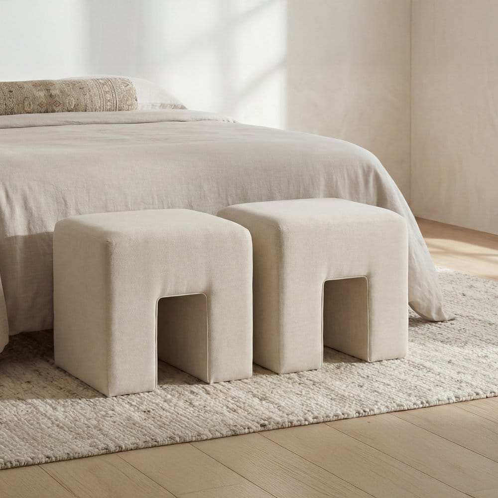 Moes Home - Aidy Stool Oat - FO-1052-05 view 8