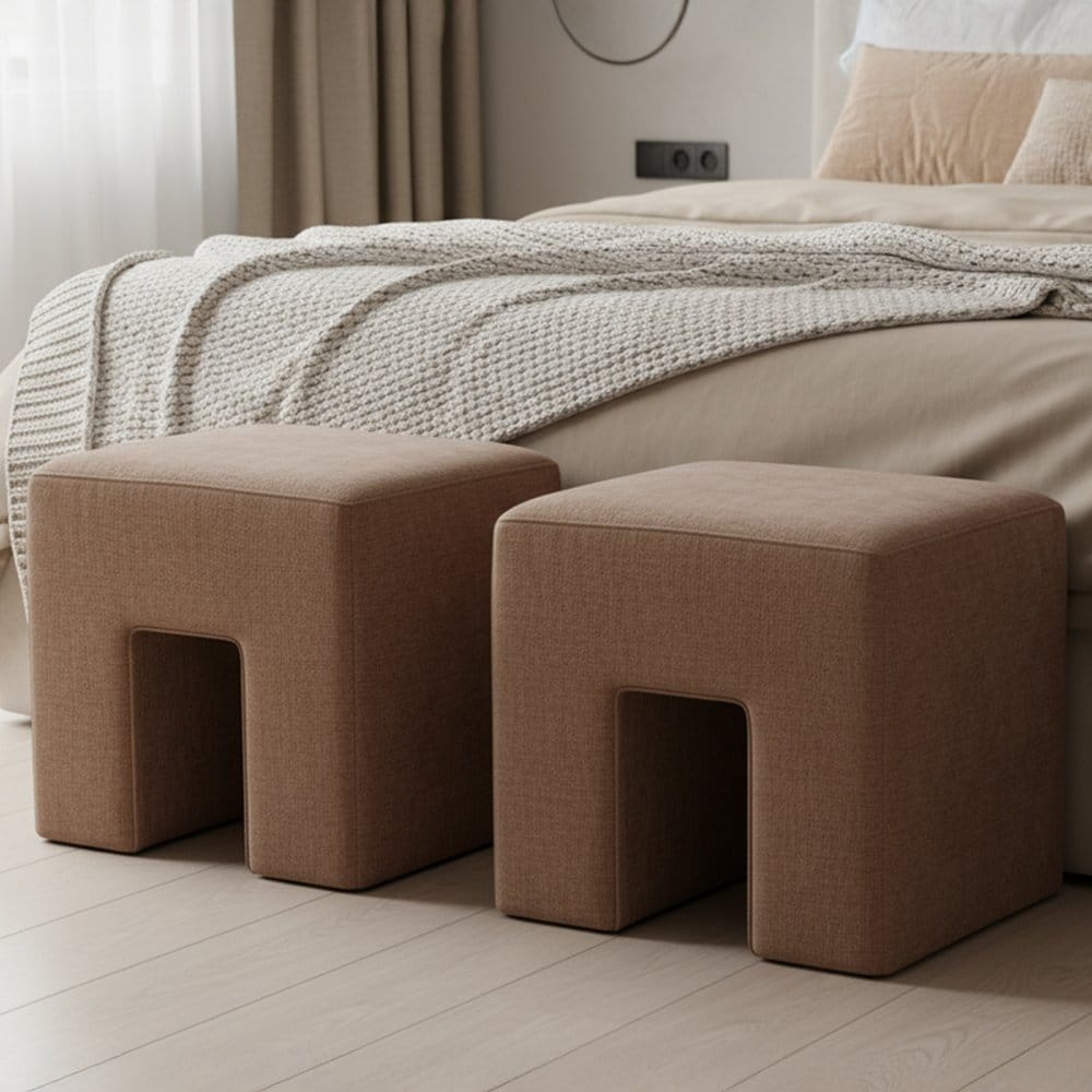 Moes Home - Aidy Stool Washed Pink - FO-1052-33 view 7