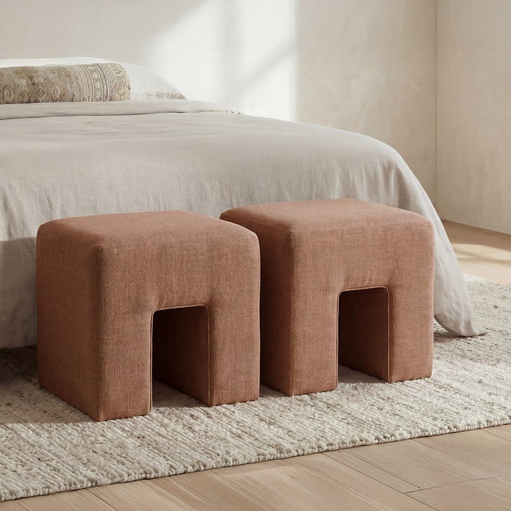 Moes Home - Aidy Stool Washed Pink - FO-1052-33 view 8