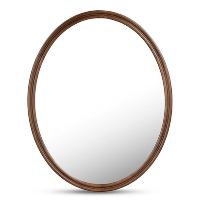 Moes Home - Alcott Oval Mirror Walnut - BC-1148-03 view 2