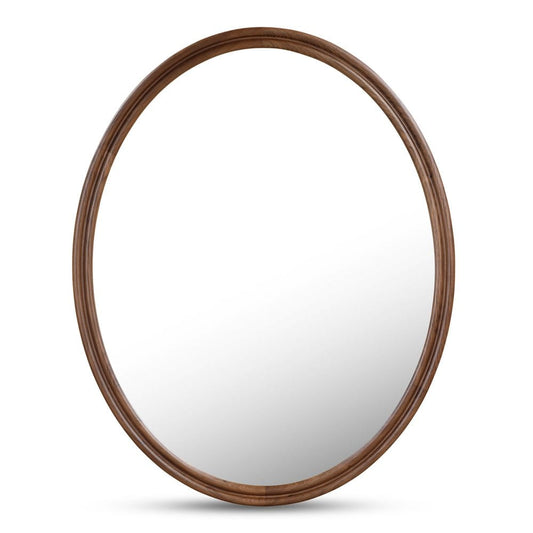 Moes Home - Alcott Oval Mirror Walnut - BC-1148-03 view 2