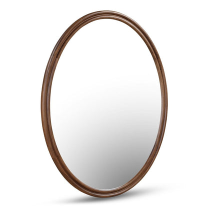 Moes Home - Alcott Oval Mirror Walnut - BC-1148-03 view 3