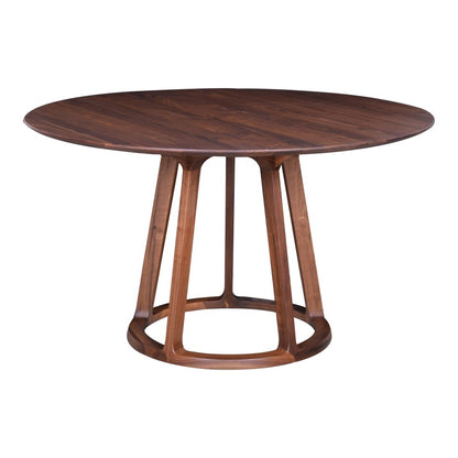 Moes Home - Aldo Round Dining Table in Walnut - CB-1027-03-0 veiw 1