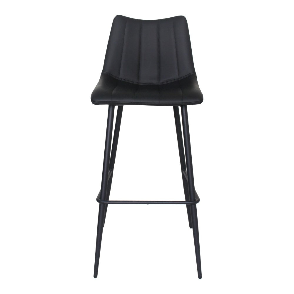 Moes Home - Alibi Bar Stool Matt in Black (Set of 2) - UU-1003-02 veiw 1
