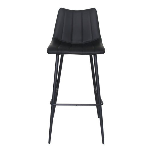 Moes Home - Alibi Bar Stool Matt in Black (Set of 2) - UU-1003-02 veiw 1