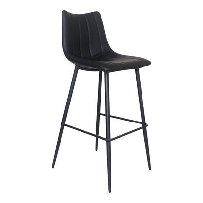 Moes Home - Alibi Bar Stool Matt in Black (Set of 2) - UU-1003-02 veiw 2