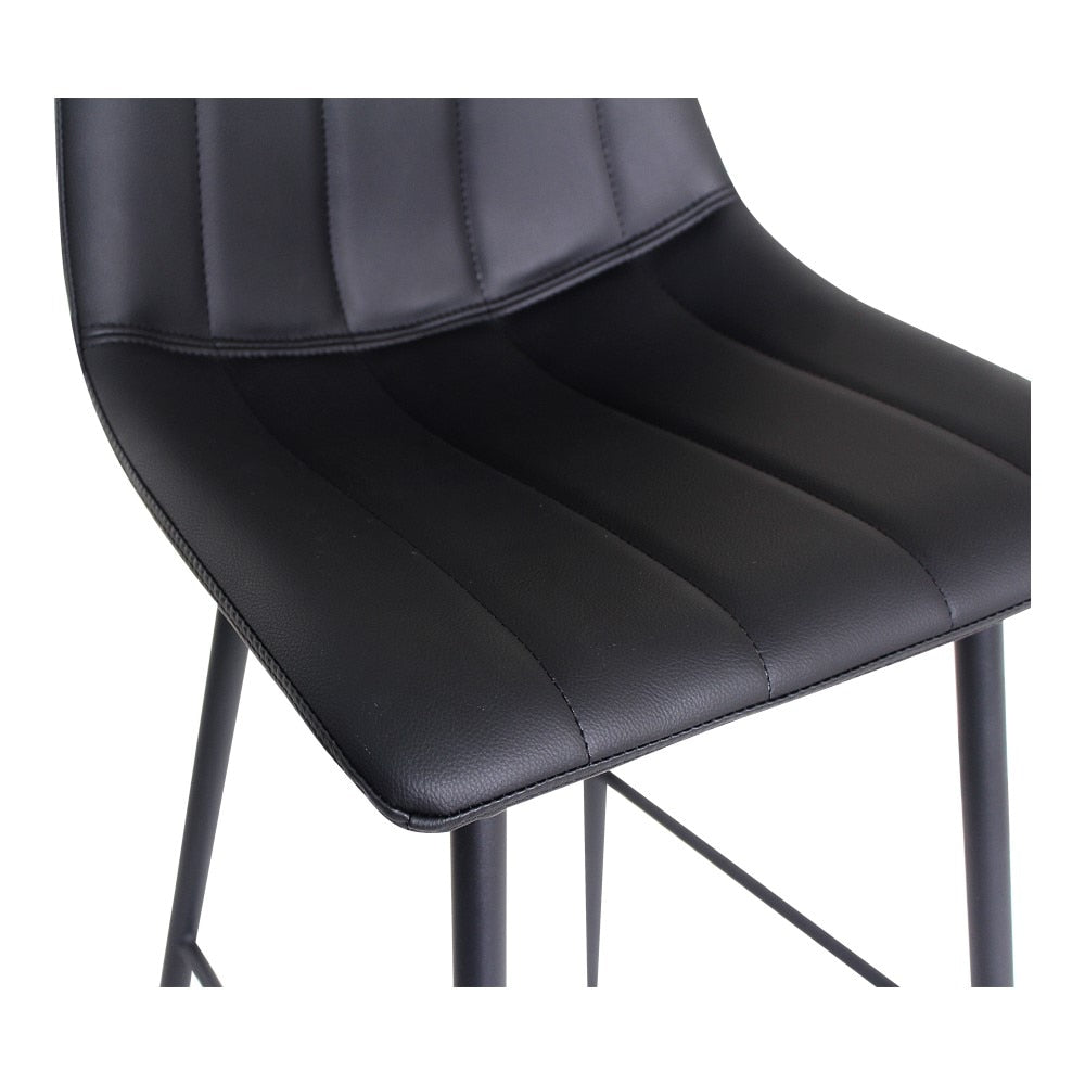 Moes Home - Alibi Bar Stool Matt in Black (Set of 2) - UU-1003-02 veiw 4