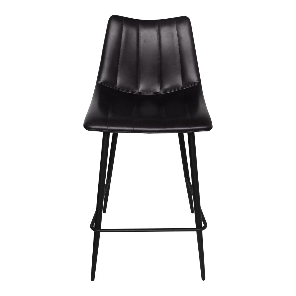 Moes Home - Alibi Counter Stool Matt in Black (Set of 2) - UU-1002-02 veiw 1
