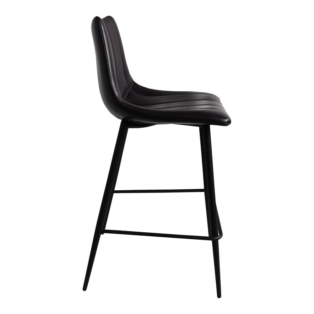 Moes Home - Alibi Counter Stool Matt in Black (Set of 2) - UU-1002-02 veiw 3