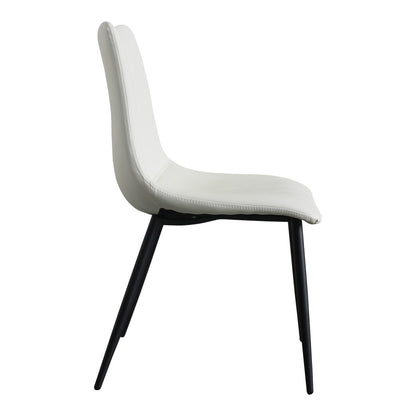 Moes Home - Alibi Dining Chair Ivory (Set of 2) - UU-1022-05 veiw 3