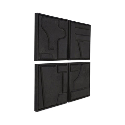 Moes Home - Alva Wall Sculpture-Set Of 4 - DD-1063-02 view 3