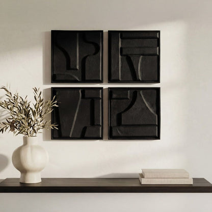 Moes Home - Alva Wall Sculpture-Set Of 4 - DD-1063-02 view 9