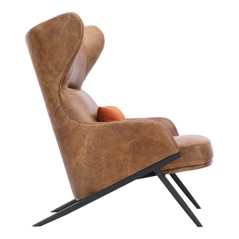 Moes Home - Amos Leather Accent Chair - PK-1103-14 veiw 3