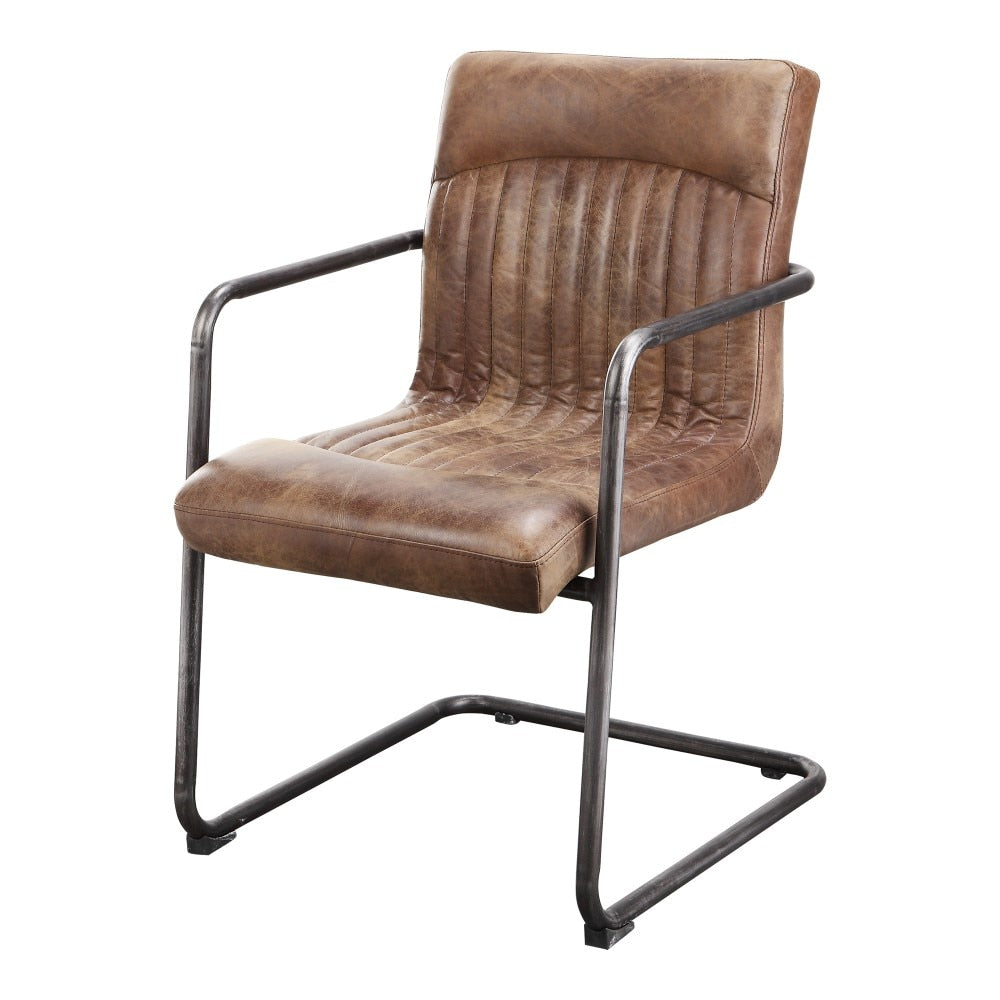 Moes Home - Ansel Arm Chair in Light Brown (Set of 2) - PK-1052-03 veiw 2