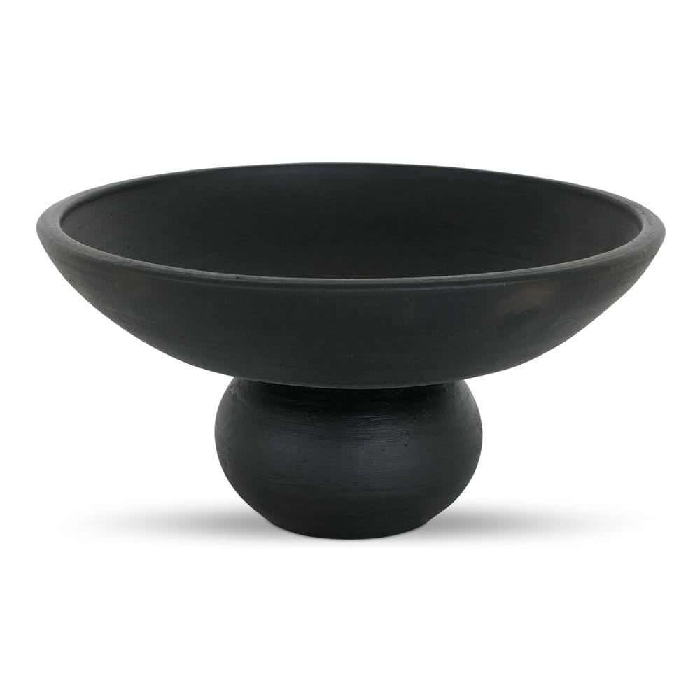 Moes Home - Asha Decorative Bowl Black Terracotta - GK-1132-02 view 1