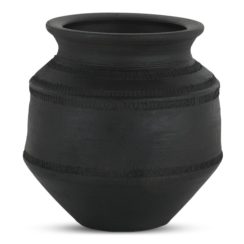 Moes Home - Astra Vessel Black Terracotta - GK-1136-02 view 1