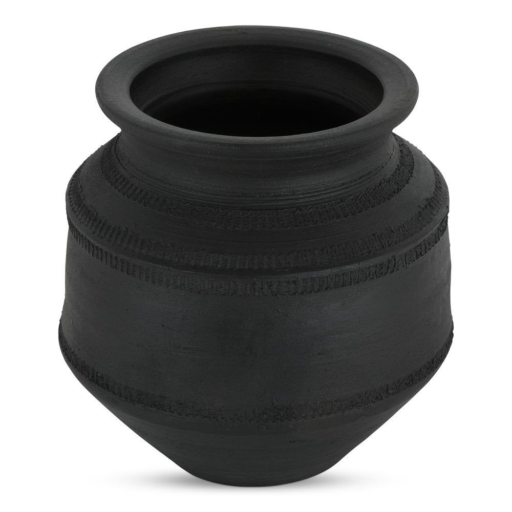 Moes Home - Astra Vessel Black Terracotta - GK-1136-02 view 2