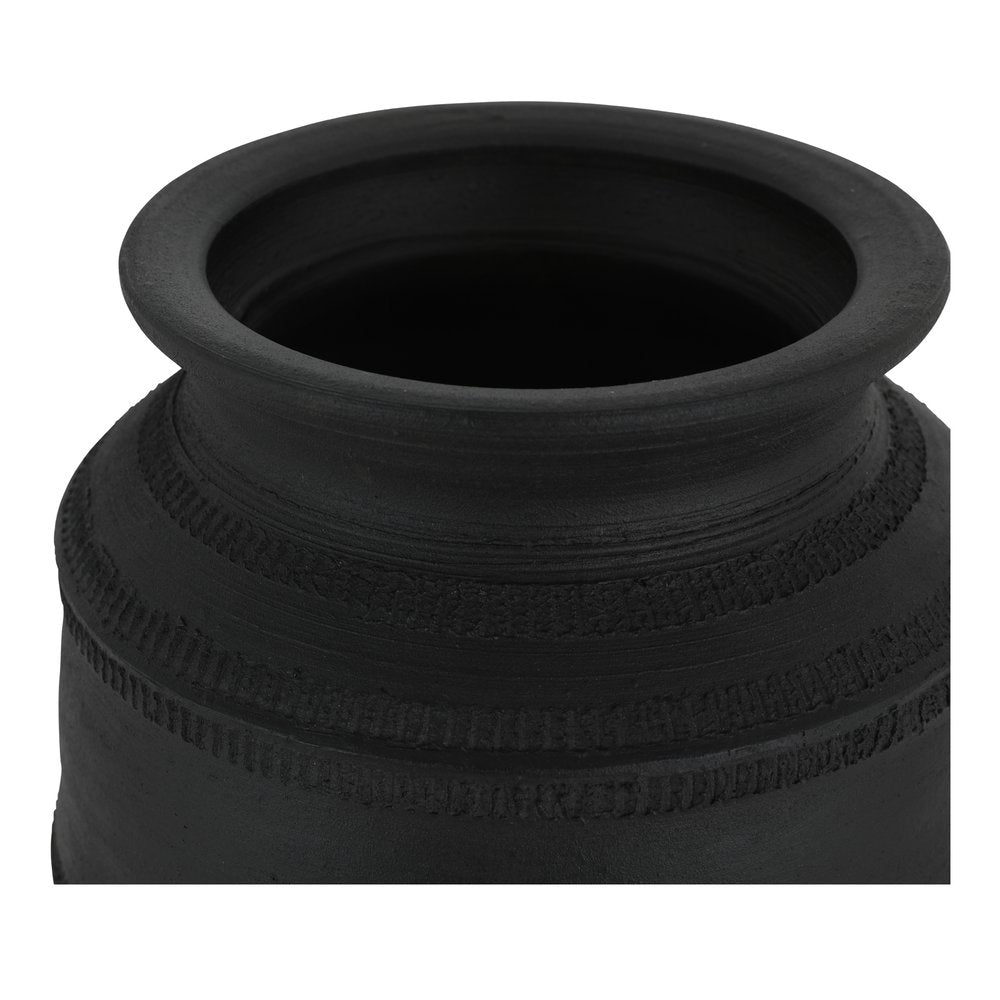 Moes Home - Astra Vessel Black Terracotta - GK-1136-02 view 3