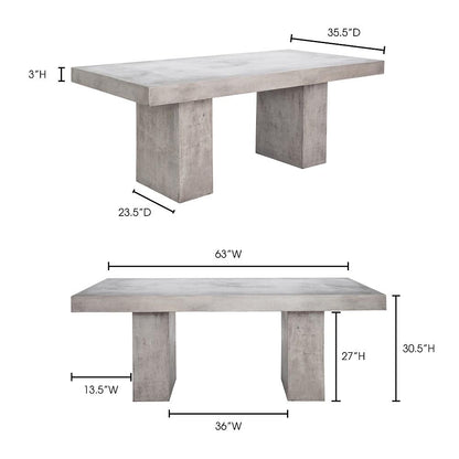 Moes Home - Aurelius 2 Outdoor Dining Table - BQ-1021-25-0 veiw 6