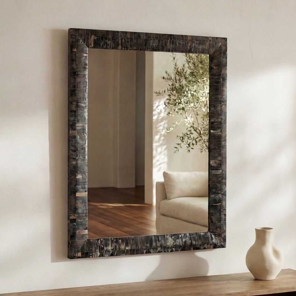 Moes Home - Avis Horn Inlay Mirror - PZ-1020-37 view 6