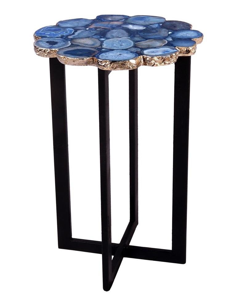 Moes Home - Azul Agate Accent Table - PJ-1011-26 veiw 1