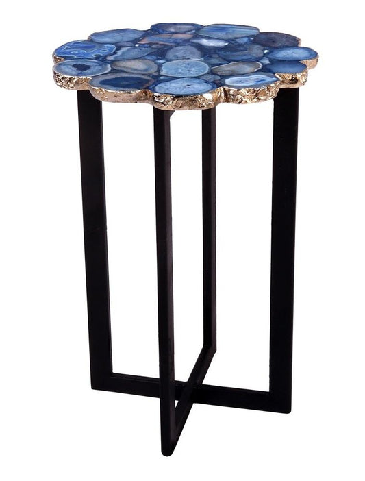 Moes Home - Azul Agate Accent Table - PJ-1011-26 veiw 1