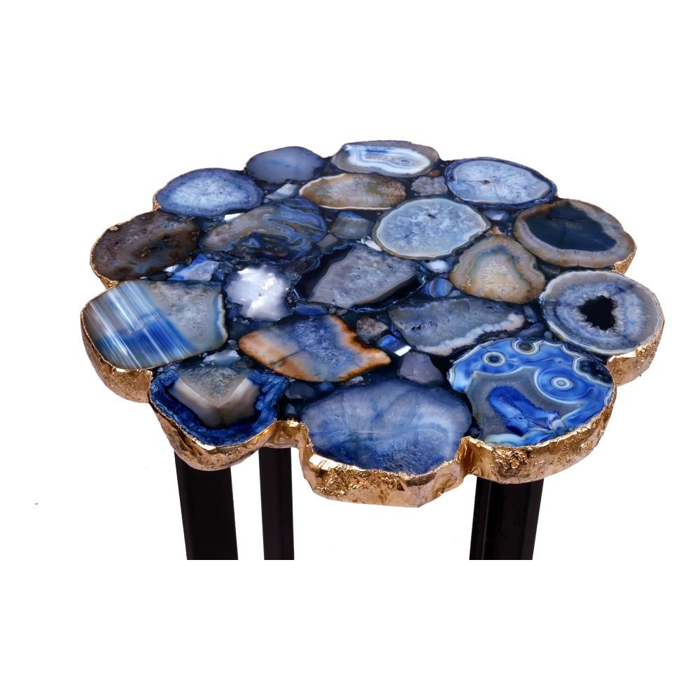 Moes Home - Azul Agate Accent Table - PJ-1011-26 veiw 3