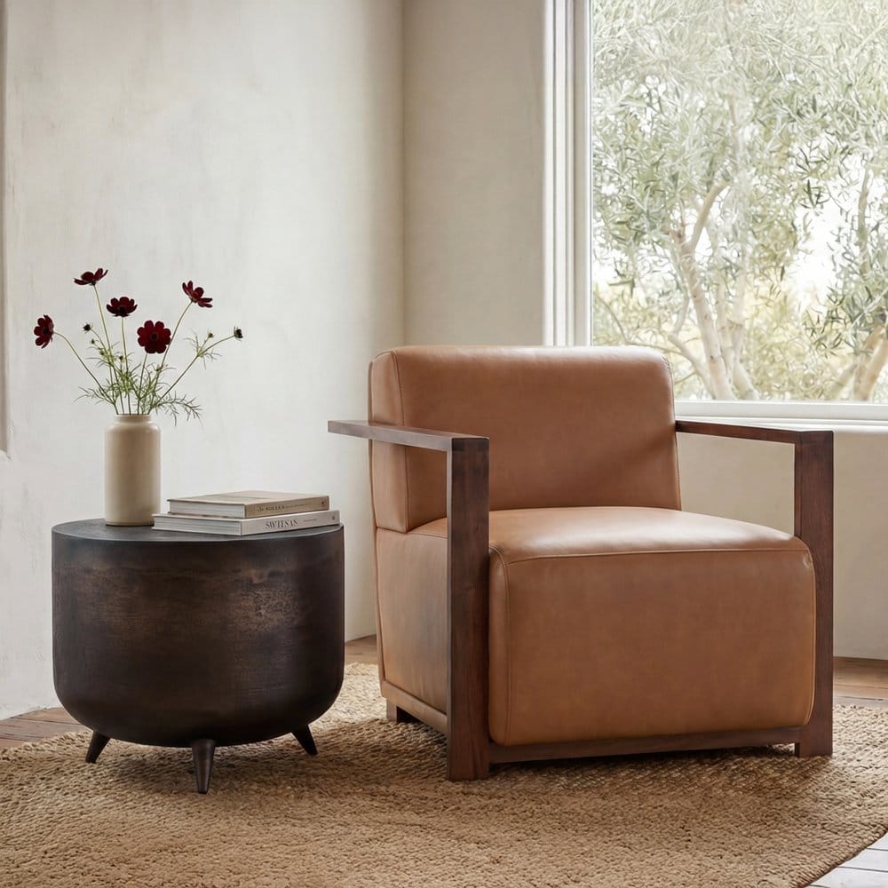 Moes Home - Barnes Accent Chair Tan - MU-1004-40 view 11