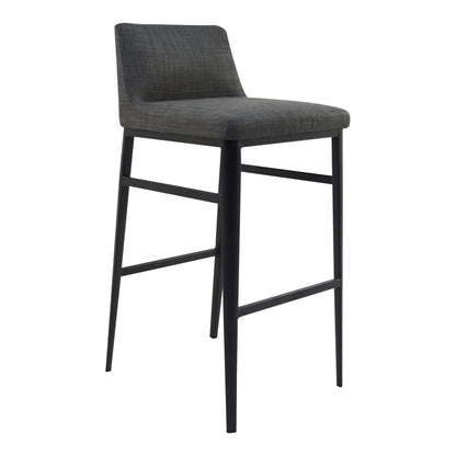 Moes Home - Baron Barstool in Charcoal Grey - EJ-1032-07 veiw 2