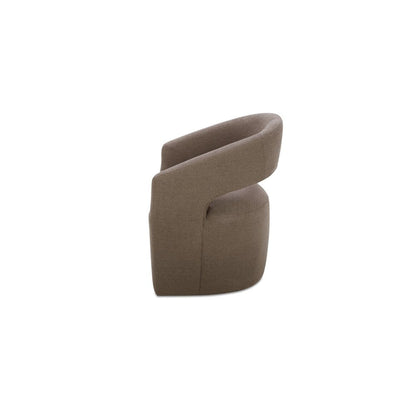 Moes Home - Barrow Rolling Dining Chair Soft Taupe - KQ-1044-39-USA view 3