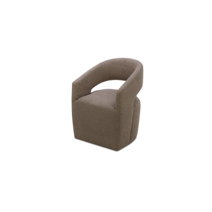 Moes Home - Barrow Rolling Dining Chair Soft Taupe - KQ-1044-39-USA view 5
