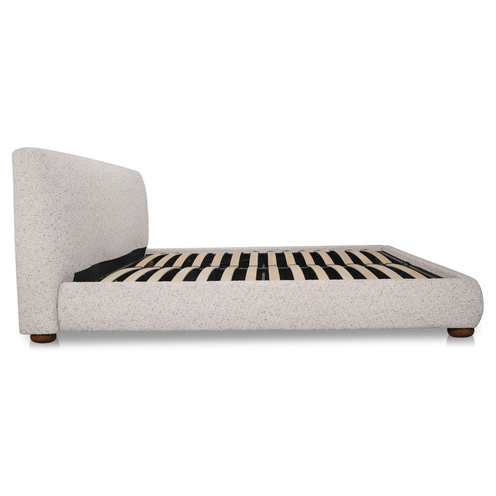 Moes Home - Beau King Storage Bed Speckled Light Grey - RN-1156-29-0 view 4