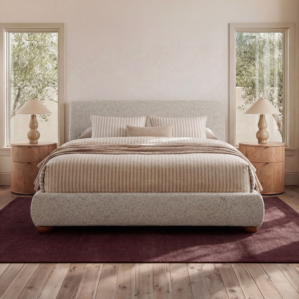 Moes Home - Beau King Storage Bed Speckled Light Grey - RN-1156-29-0 view 8