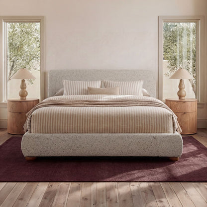Moes Home - Beau King Storage Bed Speckled Light Grey - RN-1156-29-0 view 8