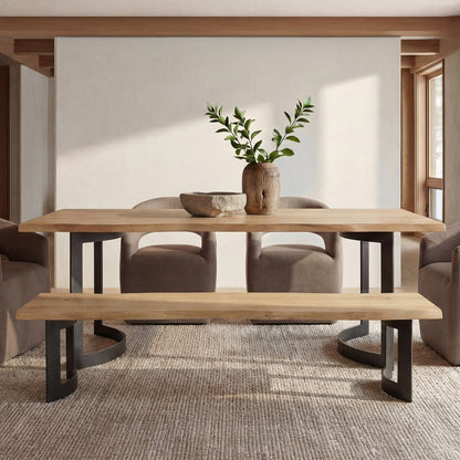 Moes Home - Bent Bench Extra Small Oak - VE-1038-24-0 view 8