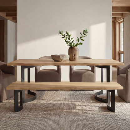 Moes Home - Bent Bench Small Oak - VE-1002-24-0 view 9