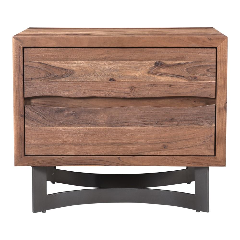 Moes Home - Bent Nightstand Smoked - VE-1096-03-0 veiw 1