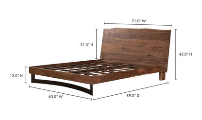 Moes Home - Bent Queen Bed - VE-1087-03-0 veiw 4